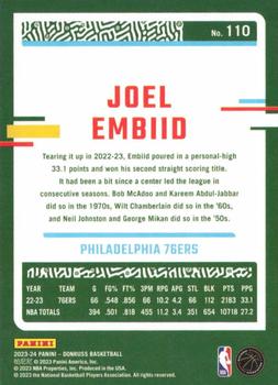 2023-24 Donruss #110 Joel Embiid Back