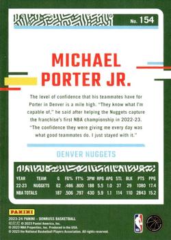 2023-24 Donruss #154 Michael Porter Jr. Back
