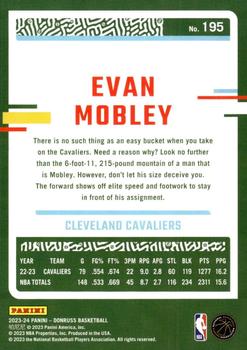 2023-24 Donruss #195 Evan Mobley Back