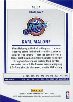 2023-24 Donruss Elite #87 Karl Malone Back