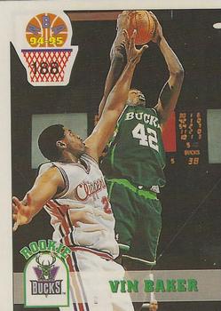 1994-95 Carousel NBA Basket Stickers (Greece) #188 Vin Baker Front