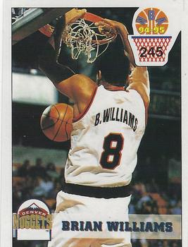 1994-95 Carousel NBA Basket Stickers (Greece) #245 Brian Williams Front