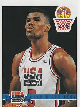 1994-95 Carousel NBA Basket Stickers (Greece) #278 David Robinson Front