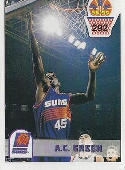 1994-95 Carousel NBA Basket Stickers (Greece) #292 A.C. Green Front