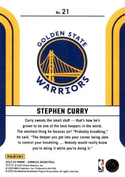 2023-24 Donruss - Franchise Features #21 Stephen Curry Back