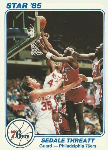 1985 Star Super Teams Philadelphia 76ers #10 Sedale Threatt Front