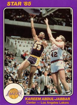 1985 Star Super Teams Los Angeles Lakers #1 Kareem Abdul-Jabbar Front