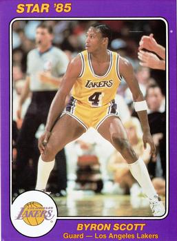 1985 Star Super Teams Los Angeles Lakers #4 Byron Scott Front