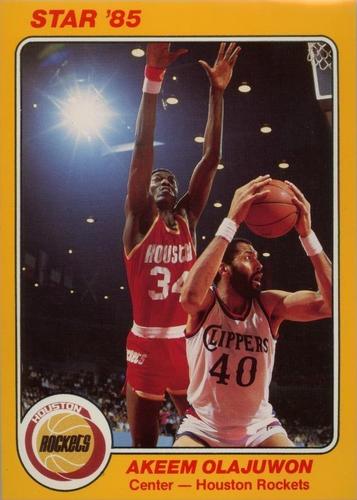 1985 Star Super Teams Houston Rockets #2 Akeem Olajuwon Front