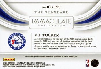 2022-23 Panini Immaculate Collection - The Standard #ICS-PJT P.J. Tucker Back