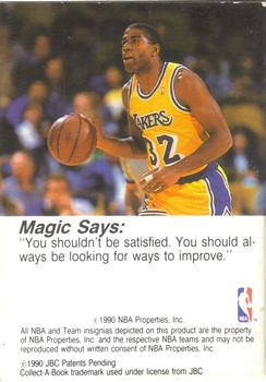 1990-91 Hoops CollectABooks #29 Magic Johnson Back