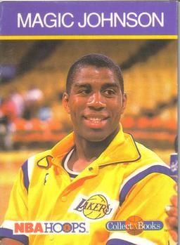 1990-91 Hoops CollectABooks #29 Magic Johnson Front