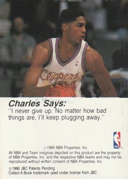 1990-91 Hoops CollectABooks #47 Charles Smith Back