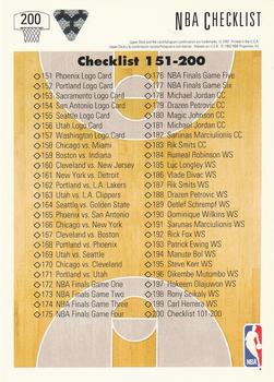 1991-92 Upper Deck Spanish #200 Checklist: 101-200 Back