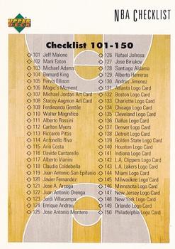 1991-92 Upper Deck Spanish #200 Checklist: 101-200 Front