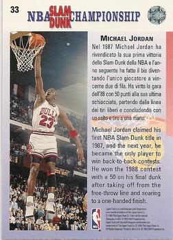 1992-93 Upper Deck European (Italian) #33 Michael Jordan Back