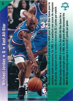 1992-93 Upper Deck European (French) #5 Michael Jordan Back