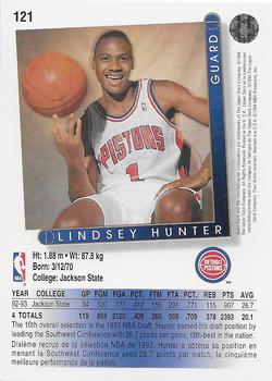 1993-94 Upper Deck French #121 Lindsey Hunter Back