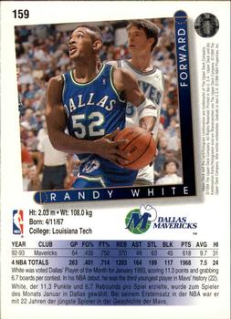 1993-94 Upper Deck German #159 Randy White Back