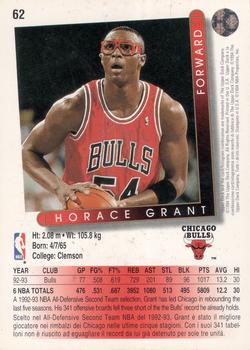 1993-94 Upper Deck Italian #62 Horace Grant Back