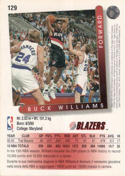 1993-94 Upper Deck Italian #129 Buck Williams Back