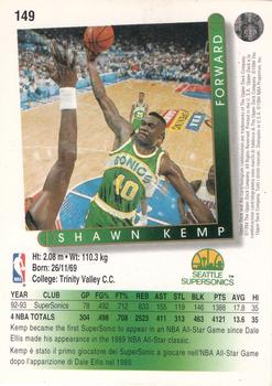 1993-94 Upper Deck Italian #149 Shawn Kemp Back