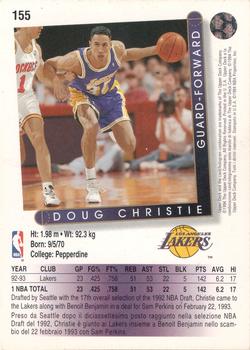 1993-94 Upper Deck Italian #155 Doug Christie Back
