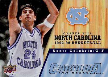 2010-11 Upper Deck North Carolina Tar Heels #68 Dante Calabria Front