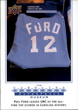 2010-11 Upper Deck North Carolina Tar Heels #137 Phil Ford's Shooting Shirt Front