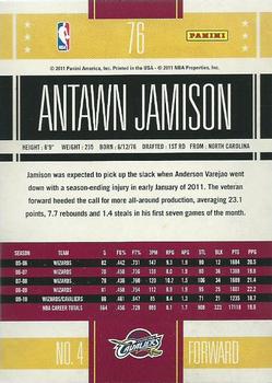 2010-11 Panini Classics #76 Antawn Jamison Back