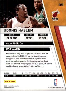 2010-11 Panini Season Update #85 Udonis Haslem Back