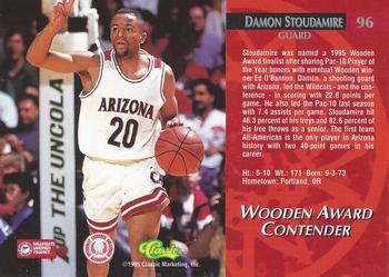1995 Classic Rookies #96 Damon Stoudamire Back