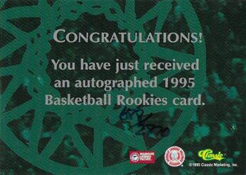 1995 Classic Rookies - Autographs #NNO Lorenzo Orr Back