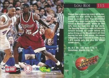 1995 Classic Rookies - Silver Foil #115 Lou Roe Back