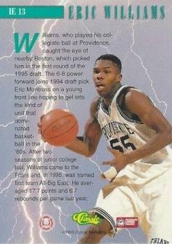 1995 Classic Rookies - Instant Energy #IE13 Eric Williams Back