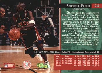 1995 Classic Rookies - Printer's Proofs #24 Sherrell Ford Back