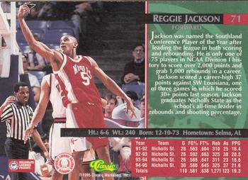 1995 Classic Rookies - Autograph Edition #71 Reggie Jackson Back