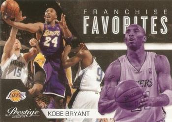 2010-11 Panini Prestige - Franchise Favorites #28 Kobe Bryant Front