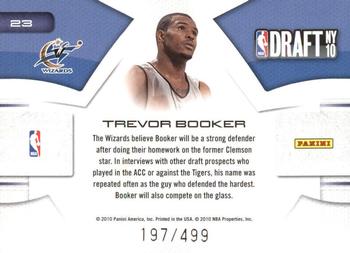 2010-11 Panini Prestige - NBA Draft Class #23 Trevor Booker Back