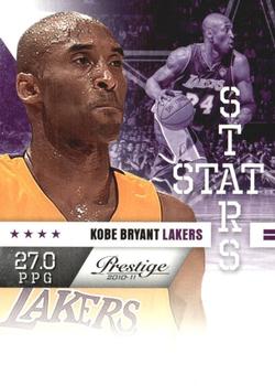 2010-11 Panini Prestige - Stat Stars #4 Kobe Bryant Front