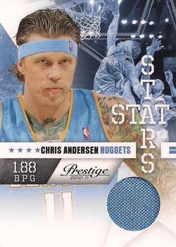 2010-11 Panini Prestige - Stat Stars Materials #23 Chris Andersen Front