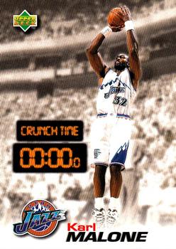 1997 Upper Deck Nestle Crunch Time #CT18 Karl Malone Front