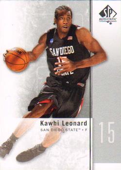 2011-12 SP Authentic #27 Kawhi Leonard Front