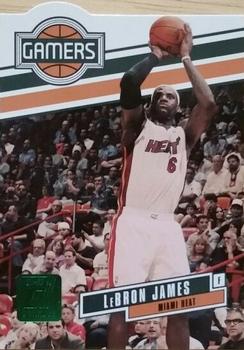 2010-11 Donruss - Gamers Die Cuts Emerald #3 LeBron James Front