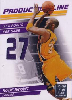 2010-11 Donruss - Production Line Stat Die Cuts Materials #4 Kobe Bryant Front