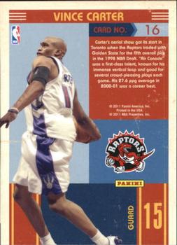 2010-11 Panini Classics - Blast From The Past #16 Vince Carter Back