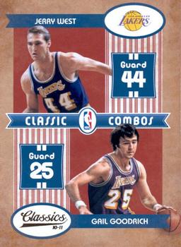2010-11 Panini Classics - Classic Combos #5 Gail Goodrich / Jerry West Front