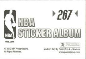 2010-11 Panini Stickers #267 Sundiata Gaines Back