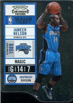 2010-11 Playoff Contenders Patches - Die Cuts Gold #97 Jameer Nelson Front
