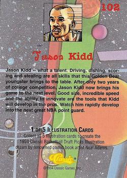 1994 Classic Draft #102 Jason Kidd Back